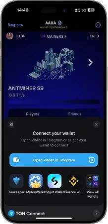 Экран Mini-app Q на смартфоне